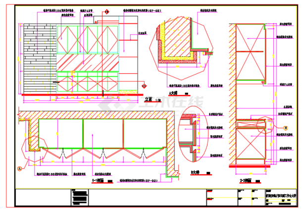 某地西餐厅首层装修设计施工CAD图纸-图一