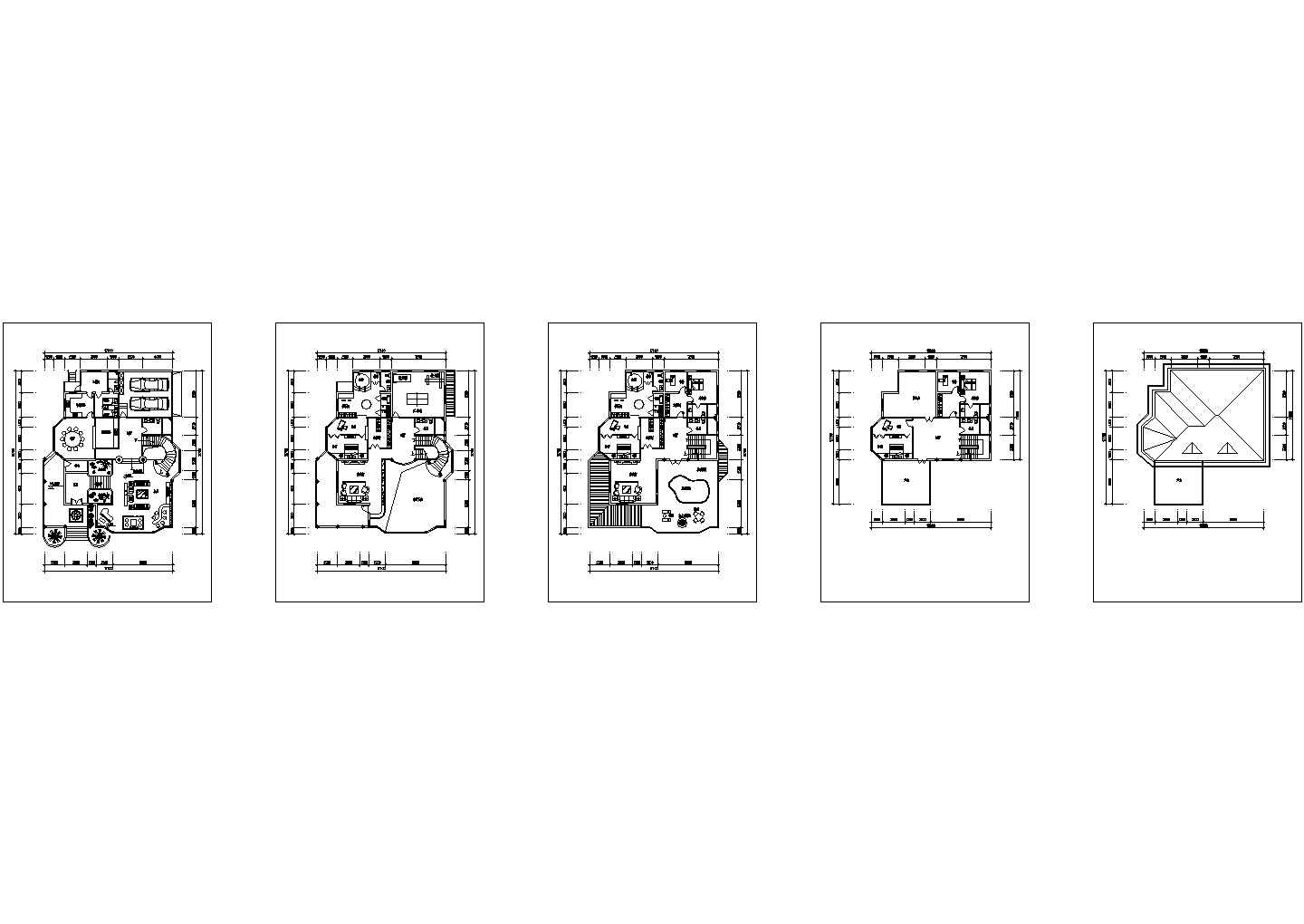 【广州】凤凰城别墅建筑结构设计施工图