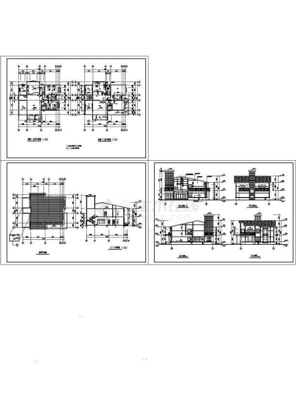 某2层农村别墅建筑设计图（长16.5米 宽13.2米）-图一