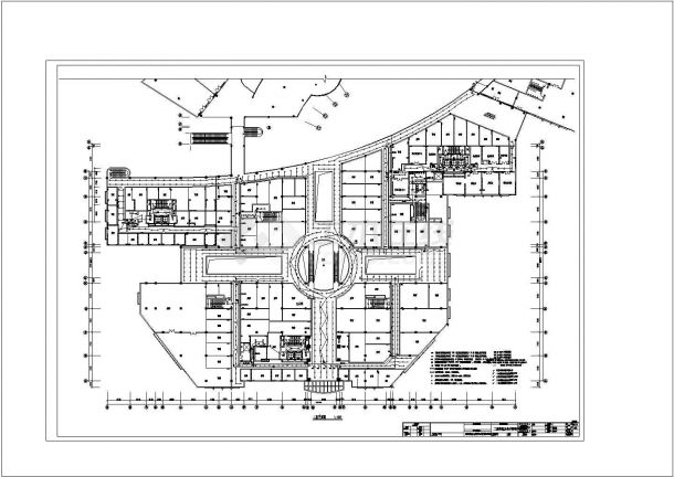 商业城全套具体电气设计施工CAD图-图一