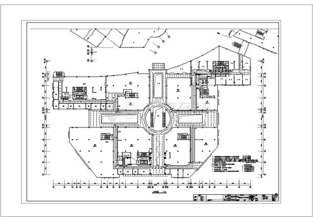 商业城全套具体电气设计施工CAD图-图二