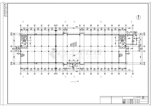 某地简单实用的三层办公楼建筑施工方案图-图一