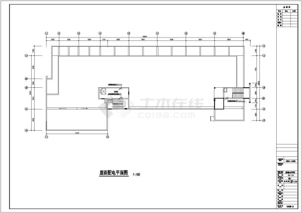 办公大楼照明全套具体电气设计施工CAD图-图一