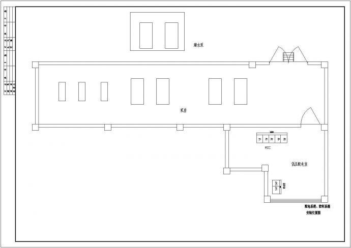 某船厂水泵站电气CAD设计施工图纸_图1