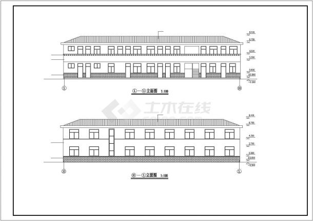 某实用详细的办公楼建筑设计方案图-图二