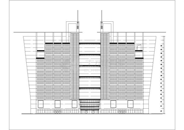 某小县城酒楼建筑设计CAD方案图-图一