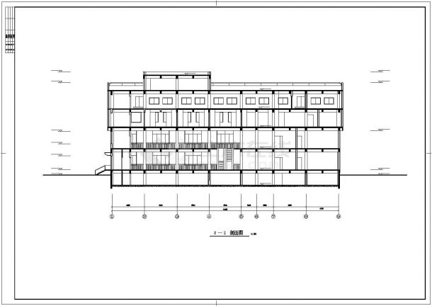 小区超市建筑设计CAD方案施工图纸-图二