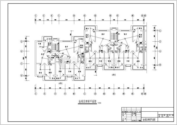 住宅楼电气设计施工CAD图全套方案-图二