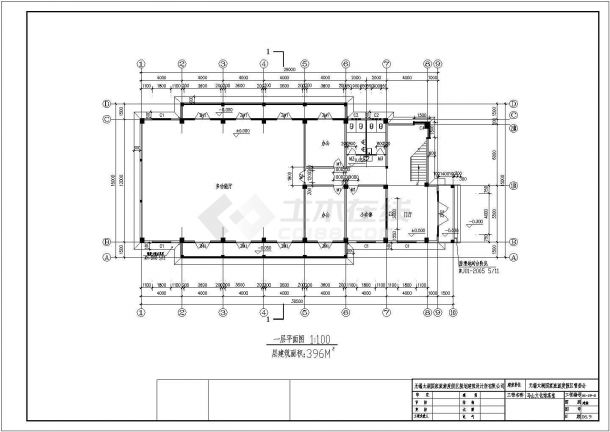 无锡某会所活动中心建筑结构施工图-图二