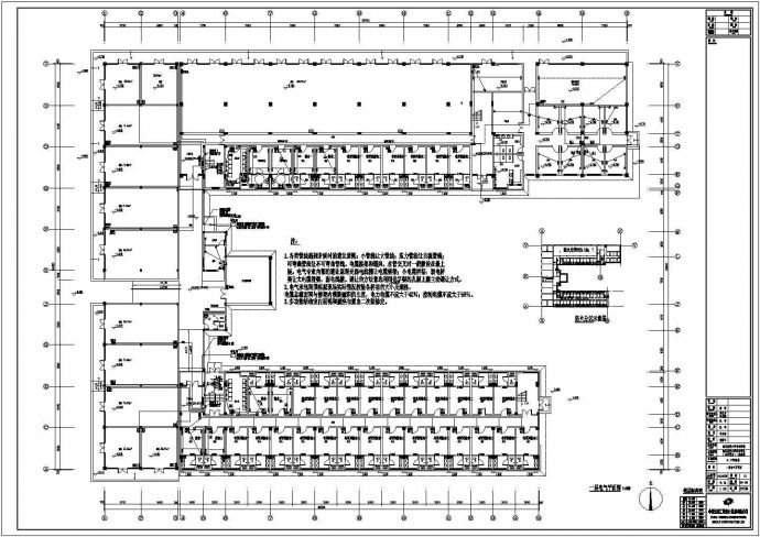 某地大学生宿舍楼电气CAD设计图_图1