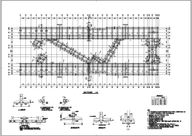 某经典框架结构学院建筑结构施工图-图二