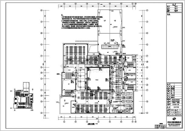 某地小型图书馆电气CAD设计施工图-图一