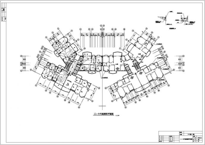 小区住宅楼电气设计CAD图全套方案_图1
