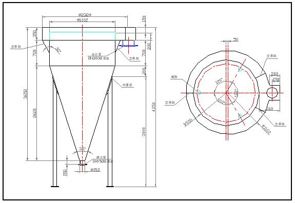 涡流反应器CAD结构图_图1