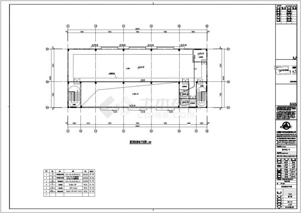 某地办公楼电气CAD设计施工图纸-图二