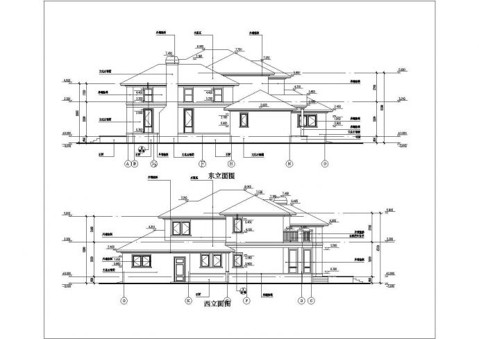 比较受欢迎的一套别墅施工建筑图纸_图1