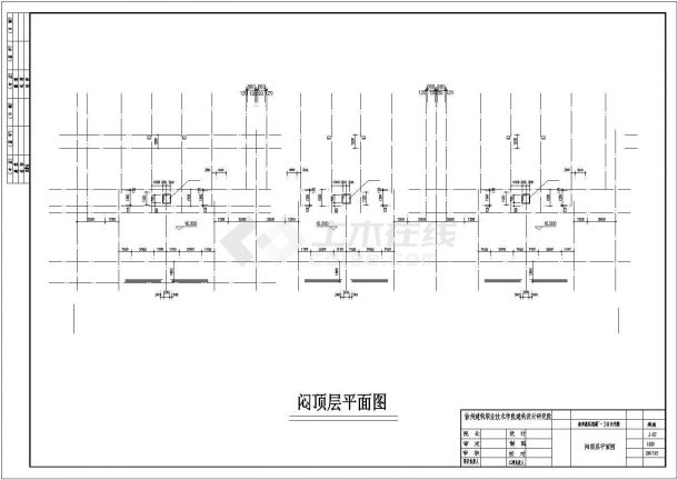 宿舍楼结构设计方案及施工全套CAD图纸-图二