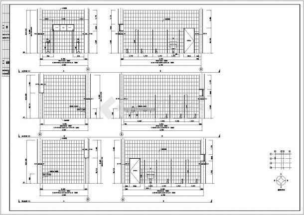 卫生间淋浴间设计方案全套CAD详细图-图二
