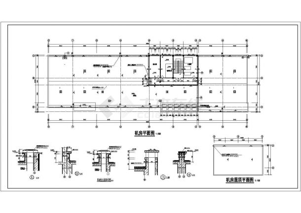 宿舍楼结构设计方案及施工全套CAD平面图-图一