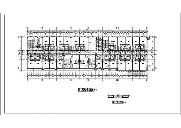 宿舍楼结构设计方案及施工全套CAD平面图-图二