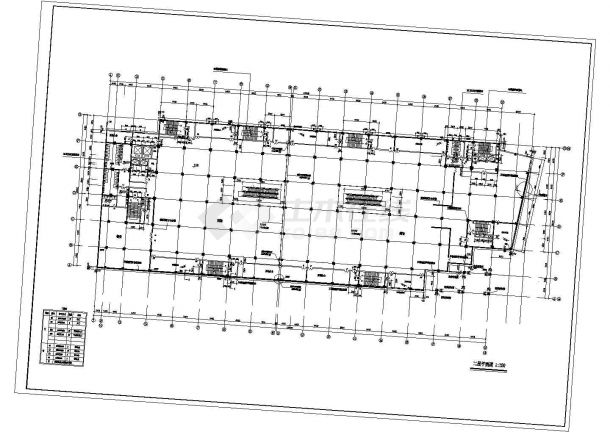 大型商场建筑施工设计方案全套CAD图纸-图二