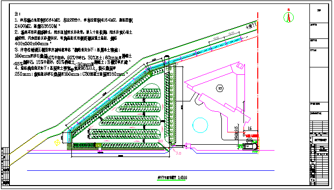 单位自用露天停车场平面布置图