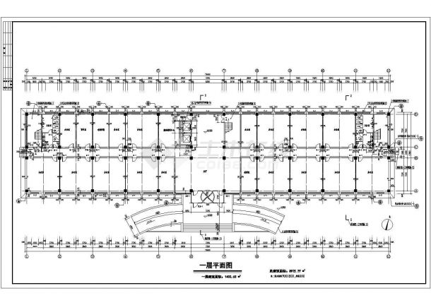 研发大楼结构设计方案及施工全套CAD图纸-图二