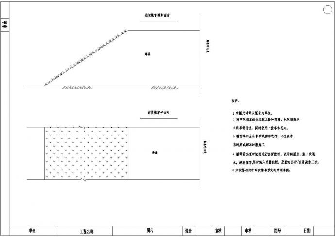 各种类型边坡防护型式结构设计施工图_图1