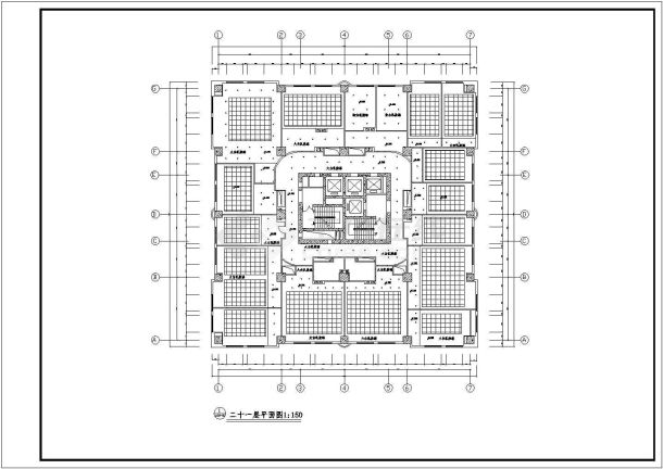 北京某餐厅简单装修CAD设计图纸-图二