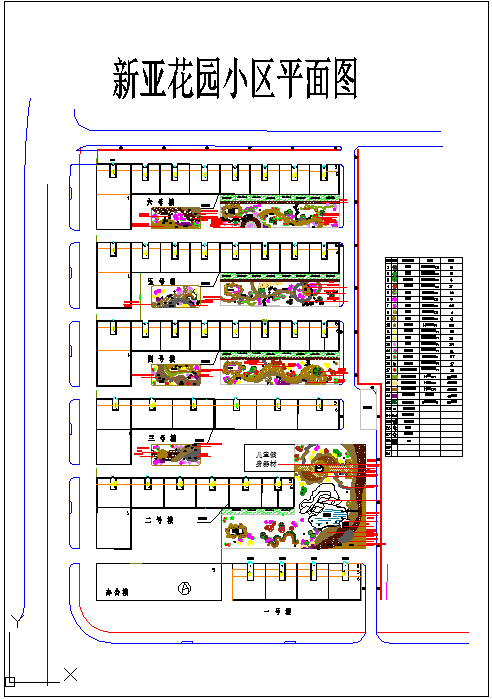 某园小区规划设计平面图
