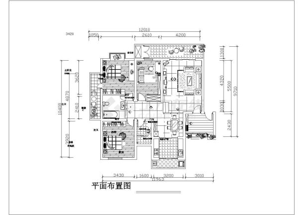 某地区住宅楼建筑装修设计方案cad图-图一