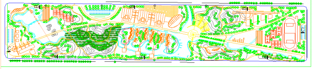 某地小型公园园林规划设计cad总图-图一