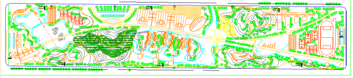 某地小型公园园林规划设计cad总图_图1