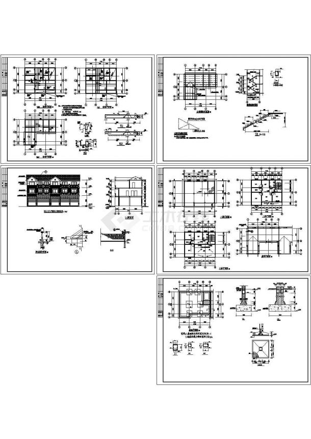  3层新农村房屋建筑结构设计施工图（长12米 宽10米）-图一