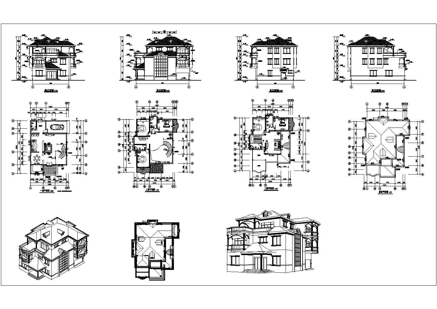 【江苏】某别墅建筑结构设计施工图