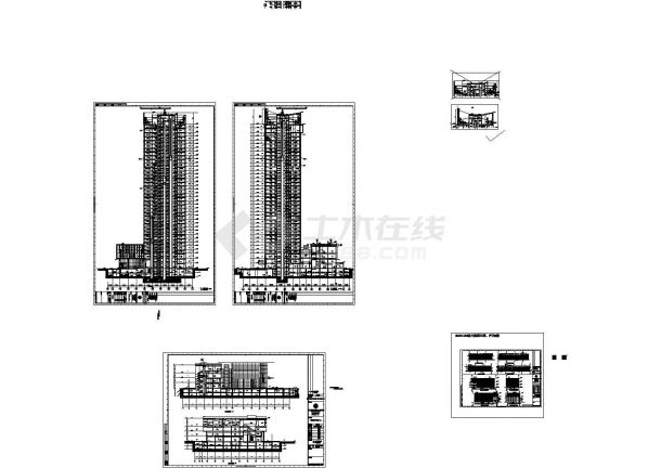 [江苏]南通37层大型国贸中心电气设计图纸（含各种弱电系统）-图一