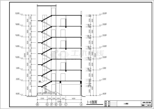 某地临街商住私宅结构设计施工图（含建筑设计）-图二