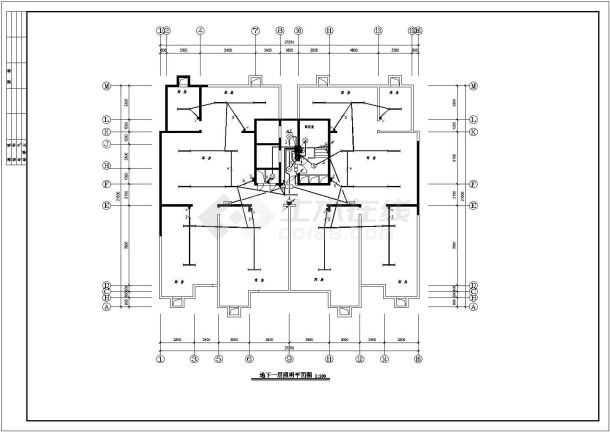 某地区17层小高层住宅电气全套CAD图-图一