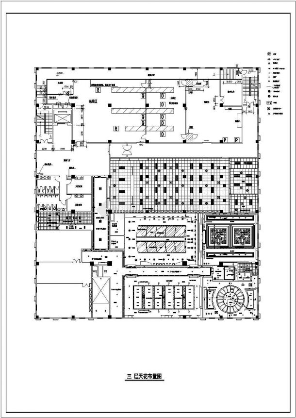 某地工厂办公空间装修CAD设计施工图-图二