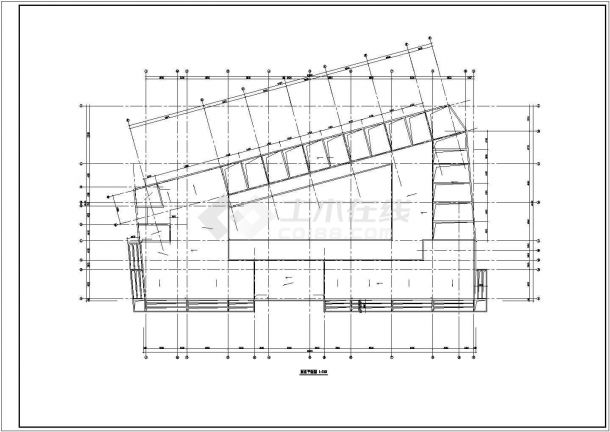 某地菜市场办公综全楼建筑设计图-图一