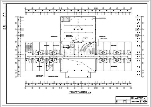 明珠宾馆电气设计方案CAD施工图-图二
