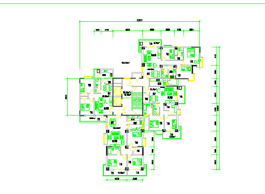 某地小心别墅住宅建筑cad平面图（简单小型）_图1