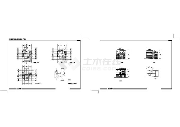 3层236.2平米别墅全套别墅建筑设计施工图-图一