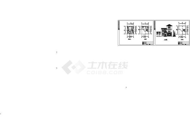 3层独栋别墅全套建筑设计施工图-图一