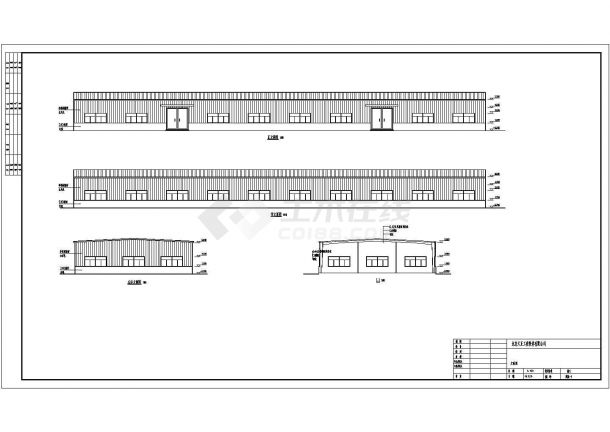 某钢结构厂房结构设计施工图（含建筑）-图一