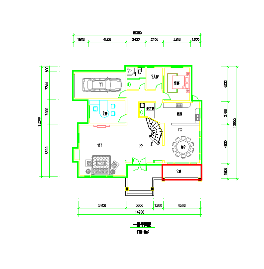 多个别墅建筑cad方案图（节点详细）_图1