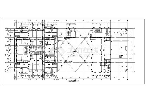 某地三十二层大型综合商业建筑施工图-图二