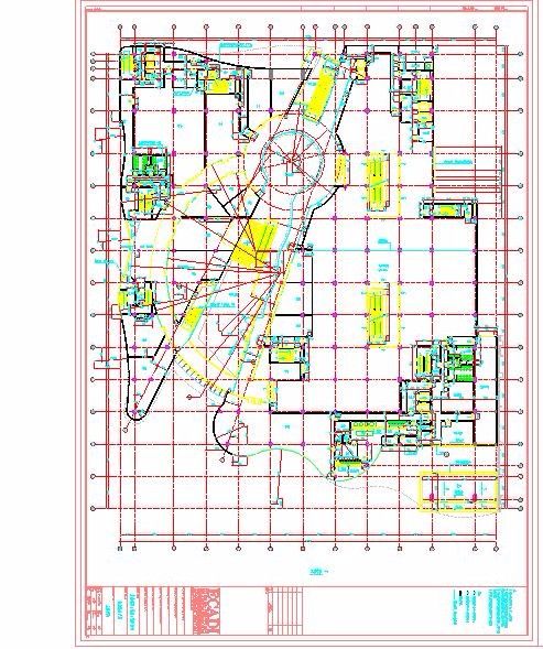 某地广场九层商业购物中心建筑施工图-图一