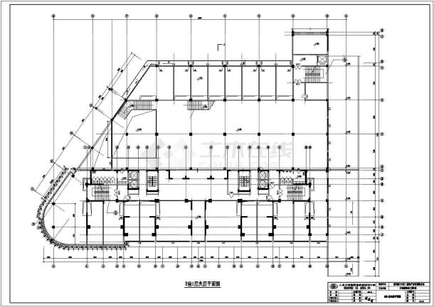 某地大型商场幕墙建筑施工图-图一