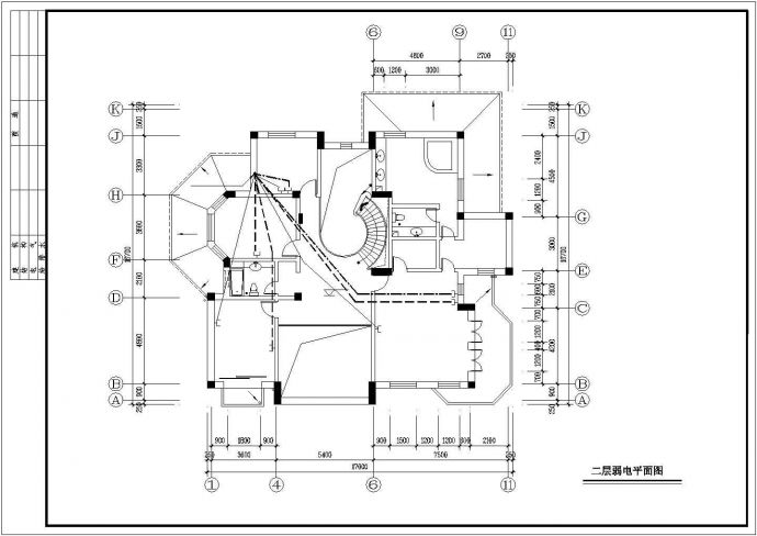 某地区别墅电气施工说明设计CAD图_图1